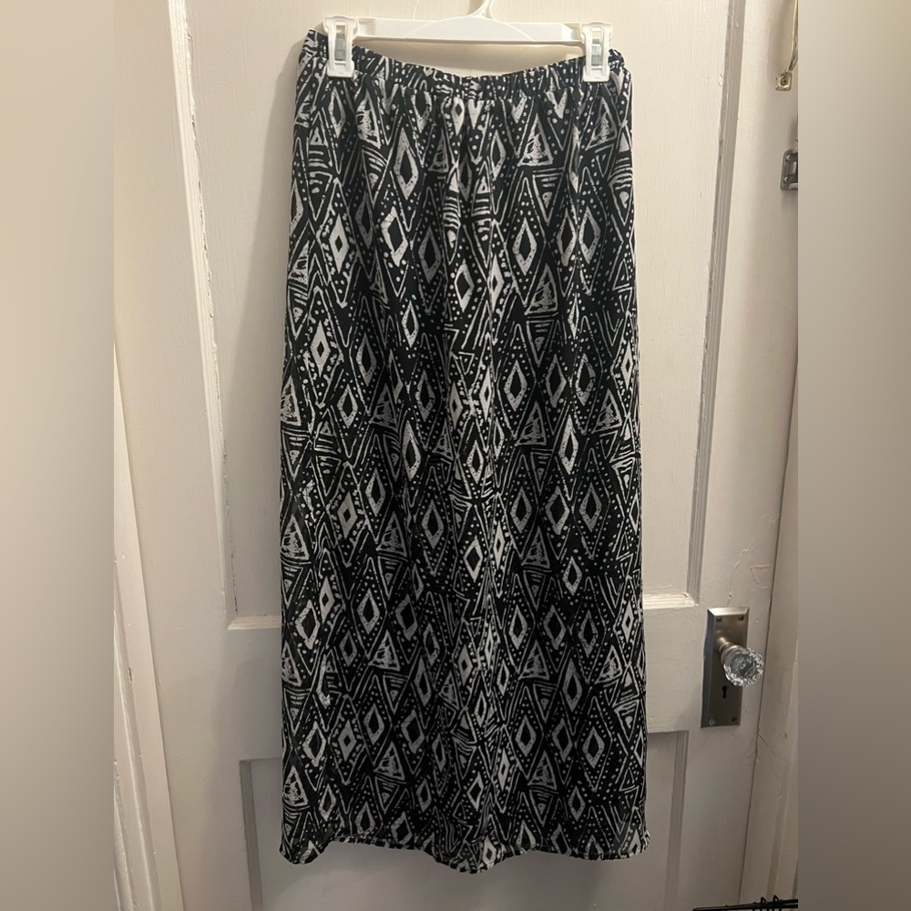 Long sheer skirt